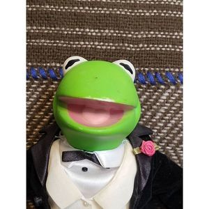 Muppets Kermit the Frog Brass Key Porcelain Doll Figurine in Tuxedo NO TOP HAT